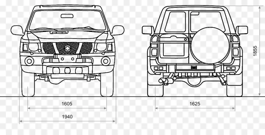 Plan De Voiture，Vue De Face PNG