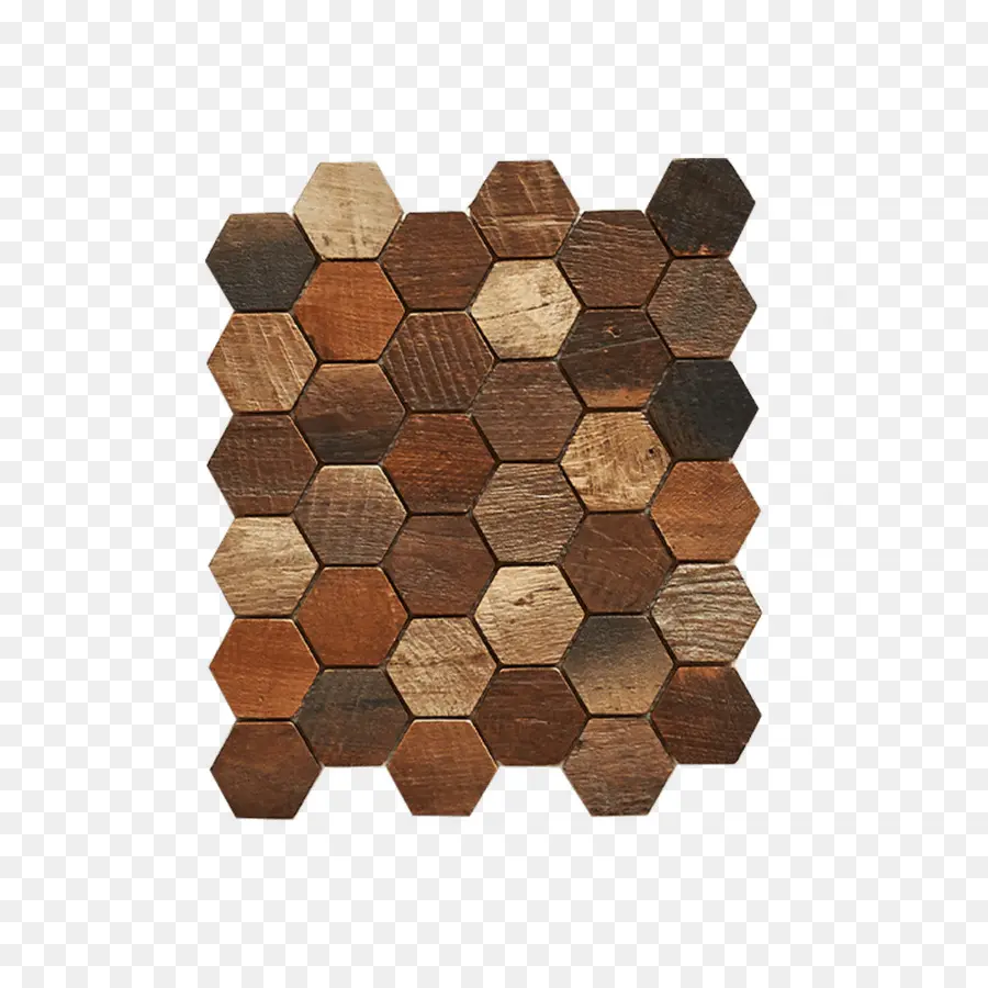 Tuiles Hexagonales En Bois，Modèle PNG