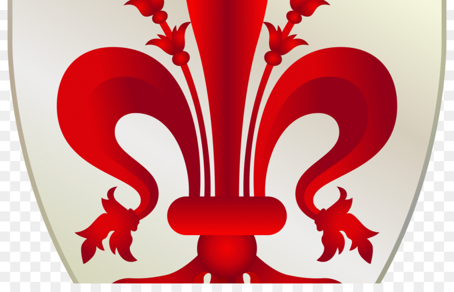 Fleur De Lys Rouge，Emblème PNG