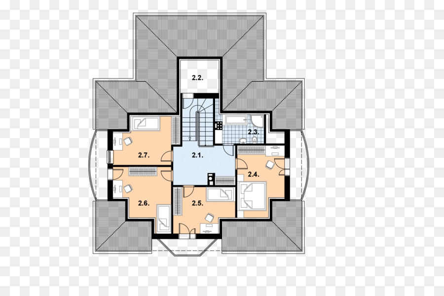 Plan D étage，Angle PNG