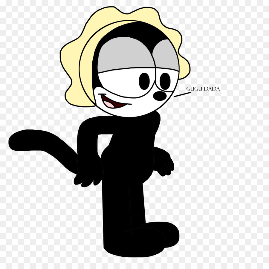 Chat De Dessin Animé，Noir PNG