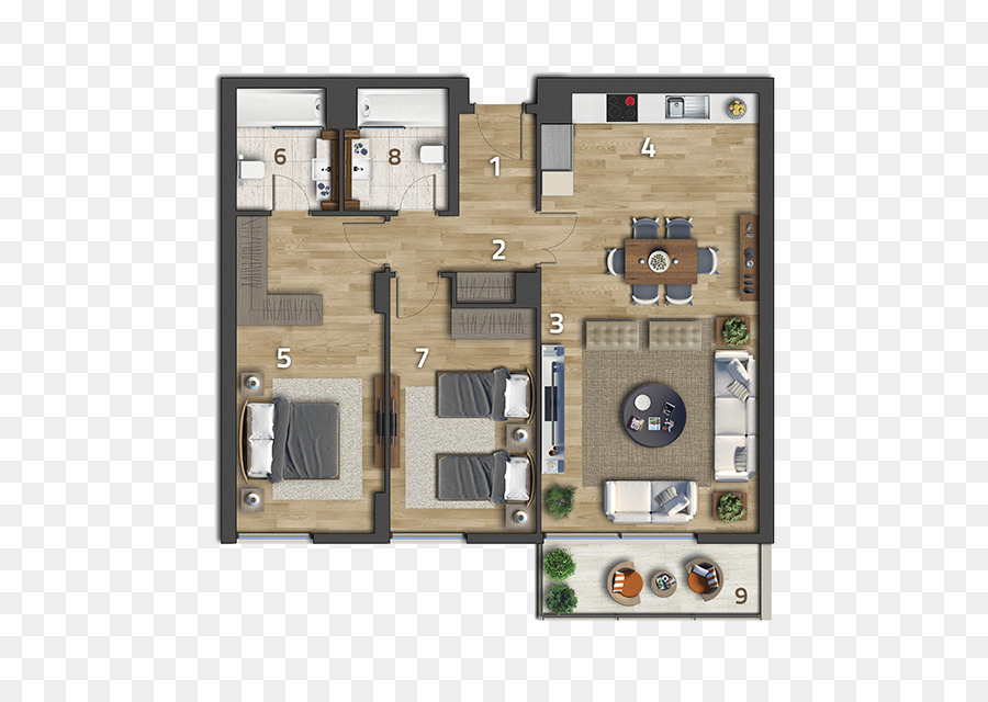 Plan D étage，Appartement PNG