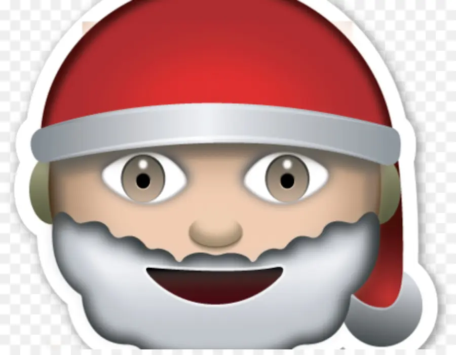 Emoji Du Père Noël，Noël PNG