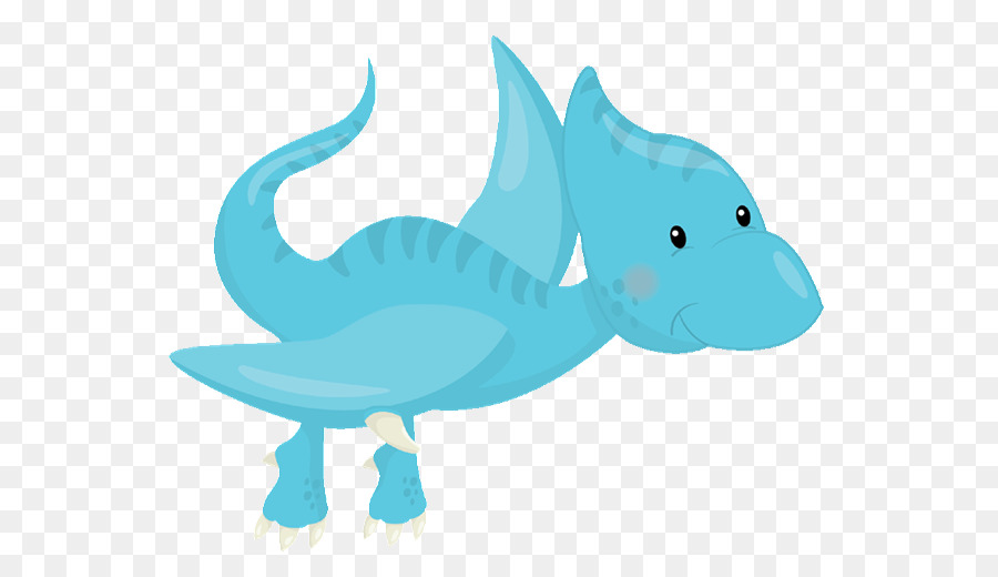 Dinosaure Bleu，Dessin Animé PNG