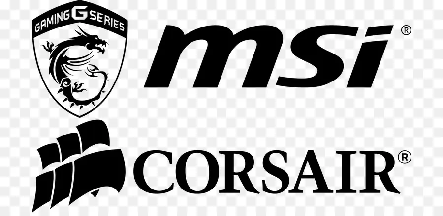 Logos Msi Et Corsaire，Jeux PNG