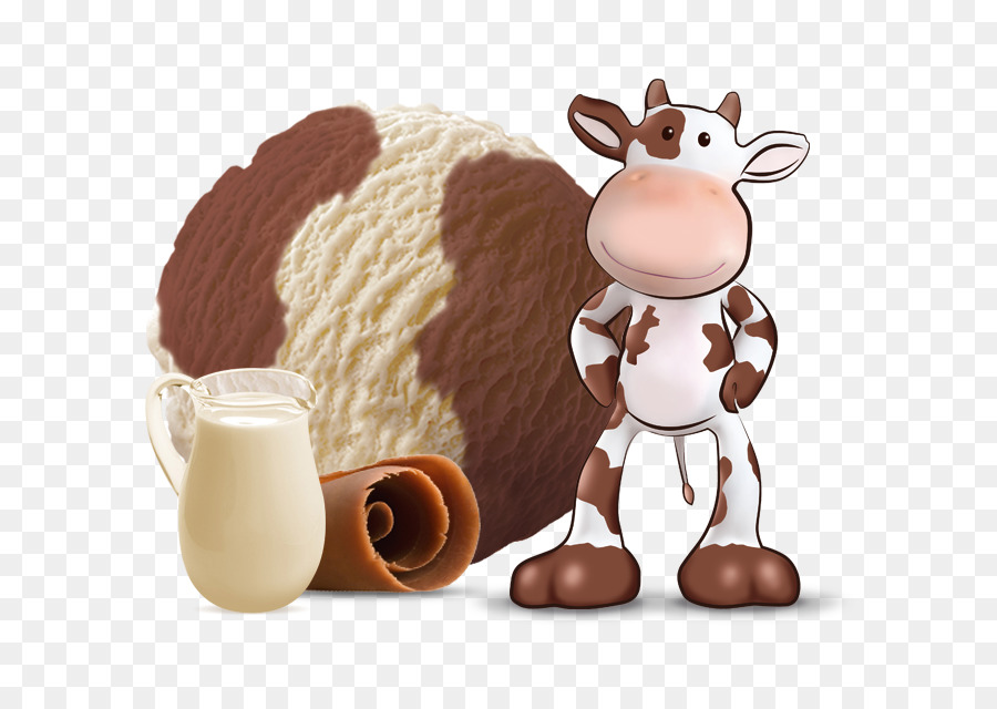 Vache De Dessin Animé Et Glace，Vache PNG