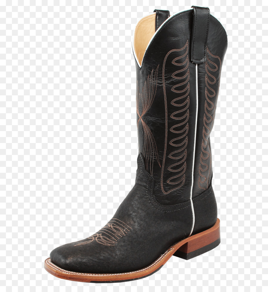 Botte De Cowboy Noire，Cuir PNG