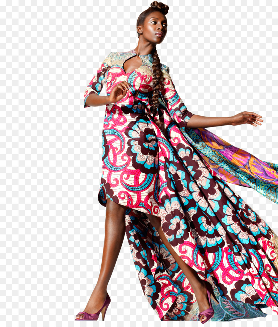 Robe Colorée，Femme PNG