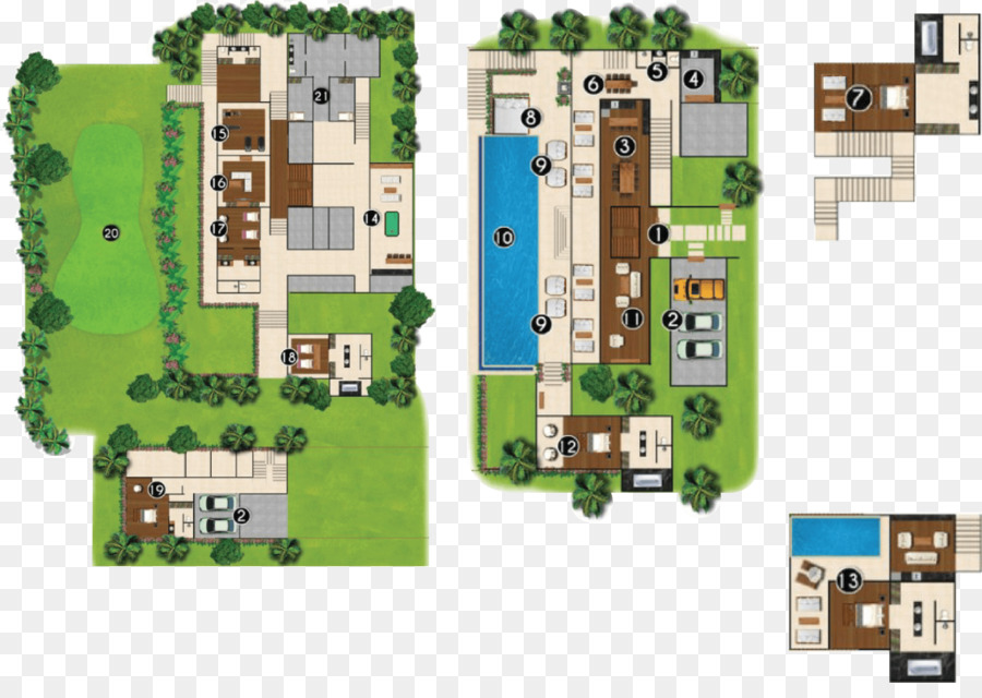 Villa，Plan D étage PNG