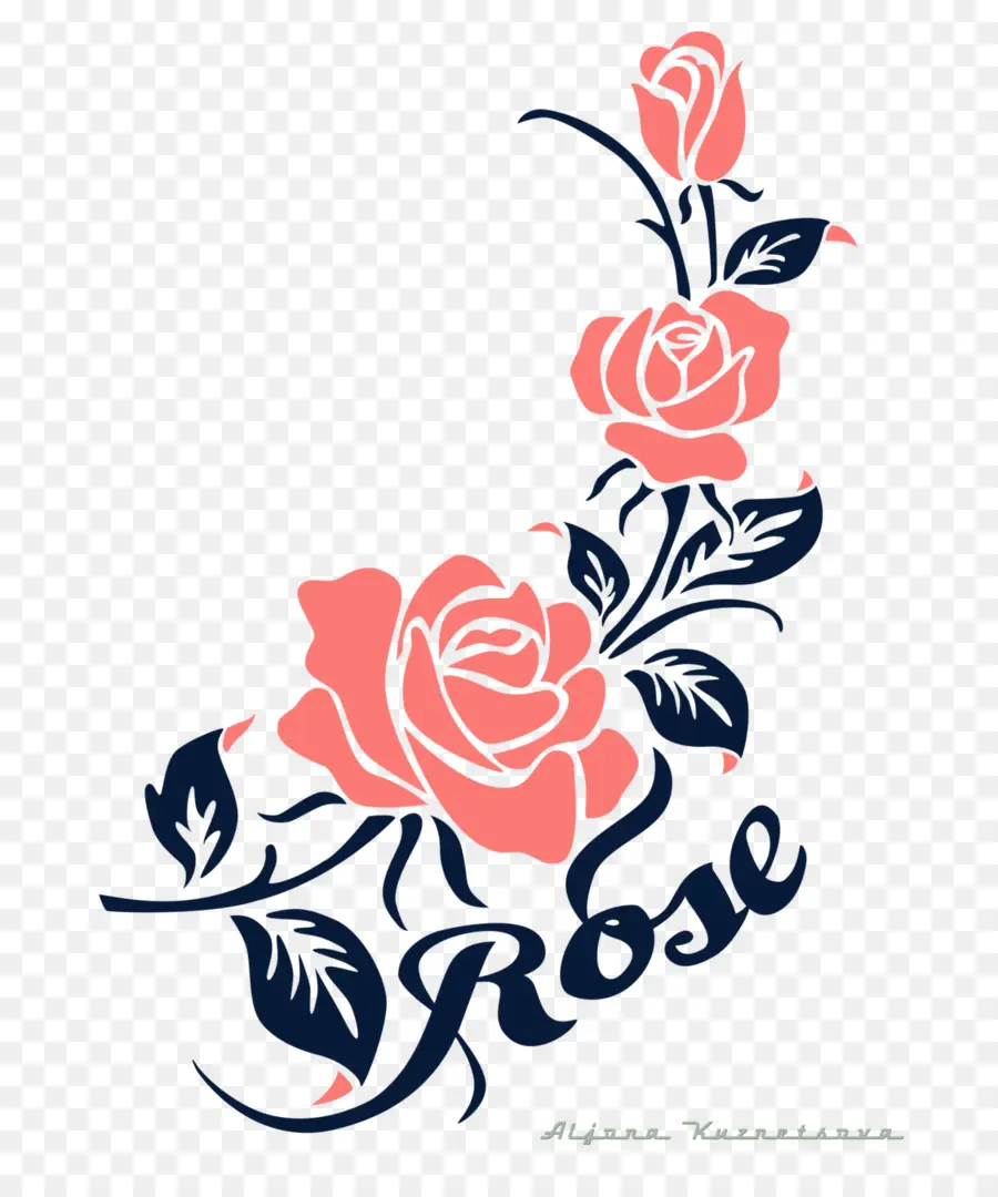 Illustration De Roses，Fleur PNG