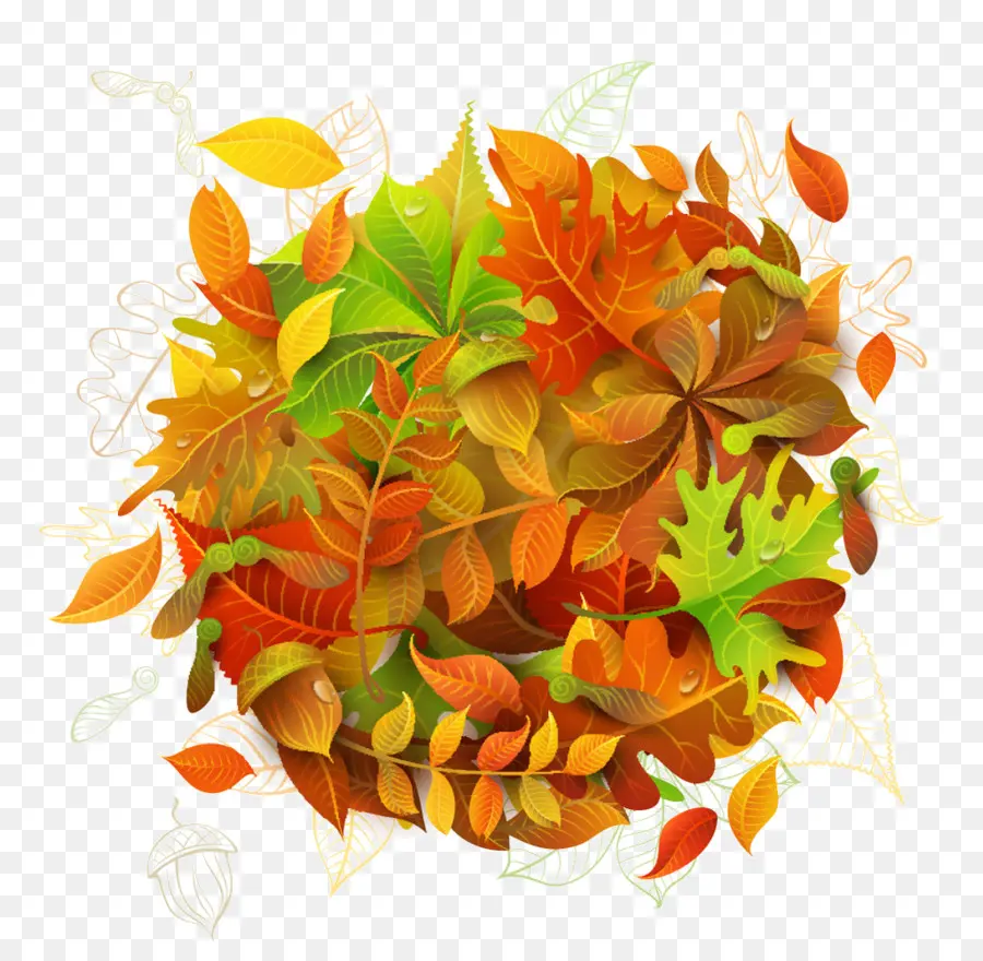 Les Feuilles De L Automne，Feuille PNG