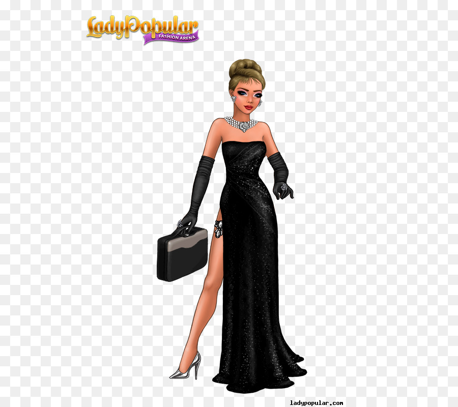 Femme En Robe Noire，Mode PNG