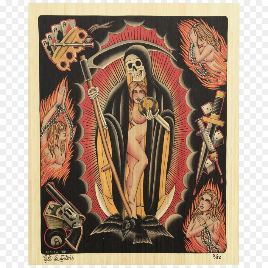 Santa Muerte，La Gravure PNG