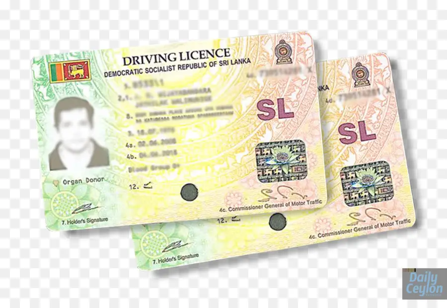 Permis De Conduire，Sri Lanka PNG