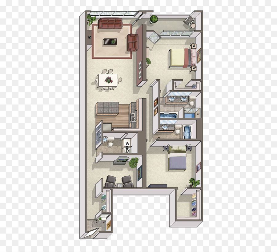 Plan D étage，Lofts Du Centre Ville PNG