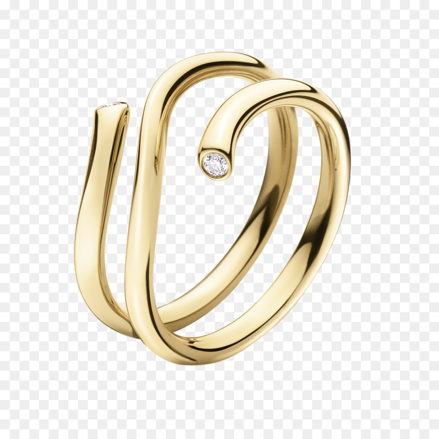 Bague En Or，Diamant PNG