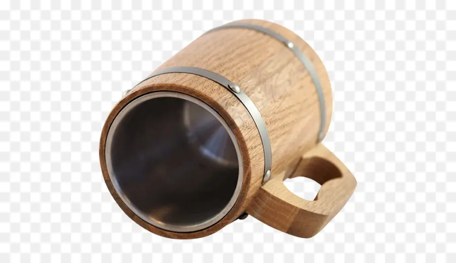 Tasse En Bois，Poignée PNG