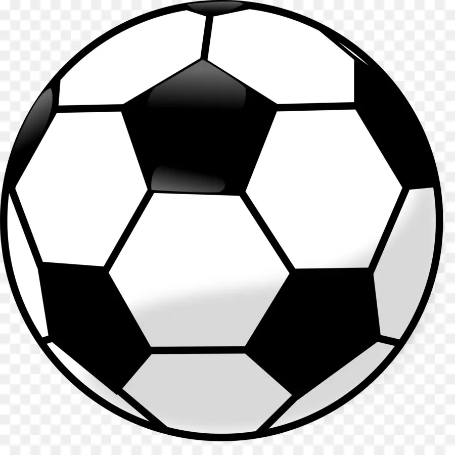 Ballon De Football，Noir Et Blanc PNG