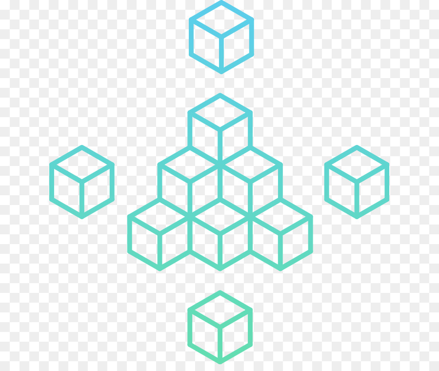 Cubes 3d，Géométrique PNG