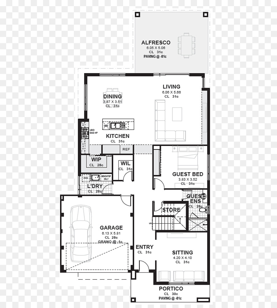 Plan D'étage，Maison PNG