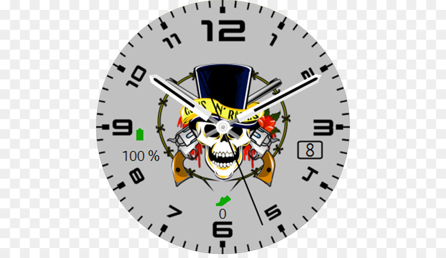 Horloge Crâne，Montre PNG