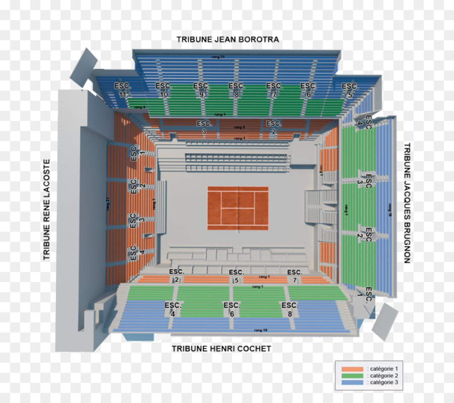 Cour Courts Philippe Chatrier, Le Stade Roland Garros, Us Open De