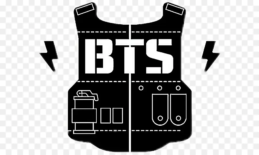 Logo Bts，Noir PNG