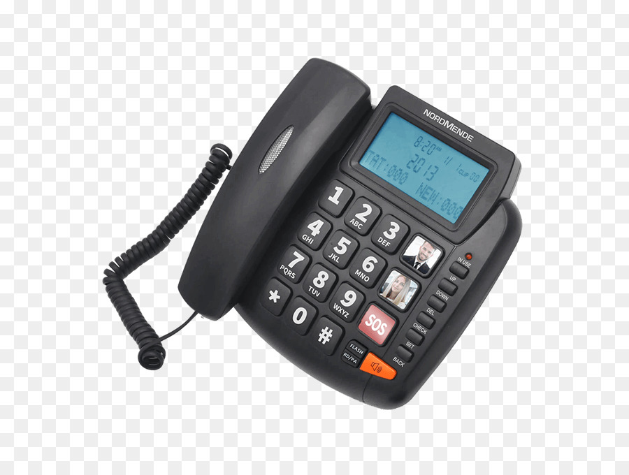 Téléphone Fixe Noir，Communication PNG