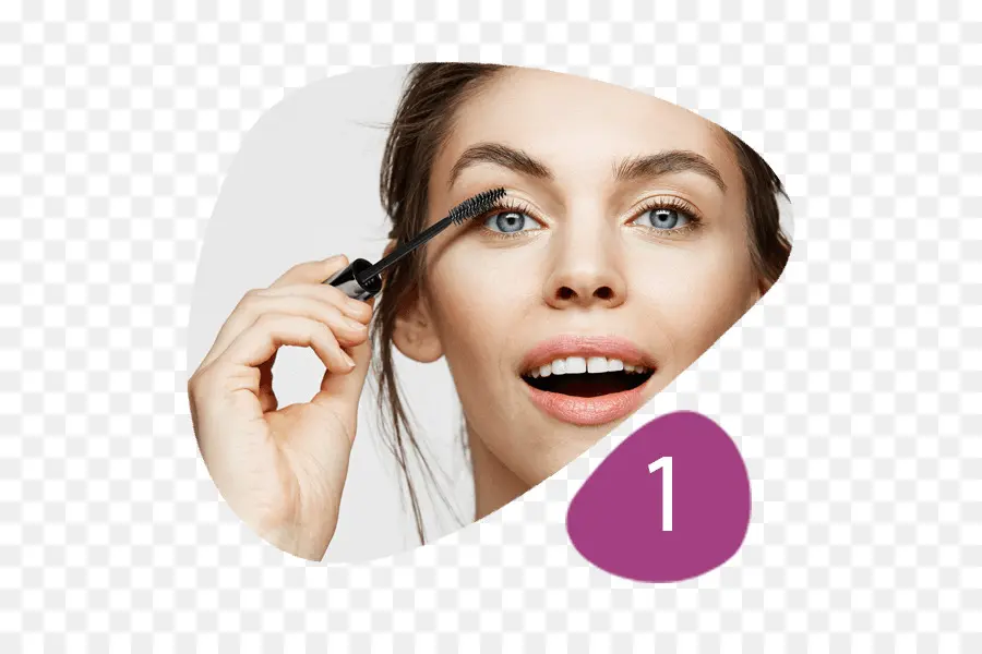 Application De Mascara，Femme PNG