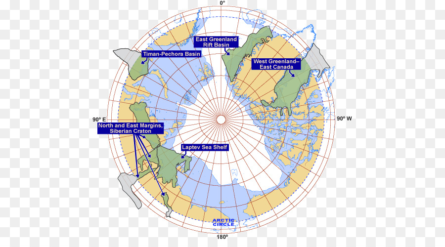 Carte De L'arctique，Géographie PNG