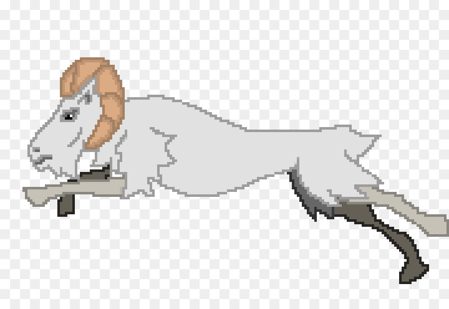 Chèvre Pixel，Pixel Art PNG