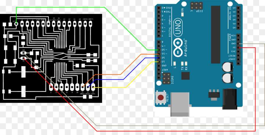 Arduino Et Matrice Led，Fils PNG