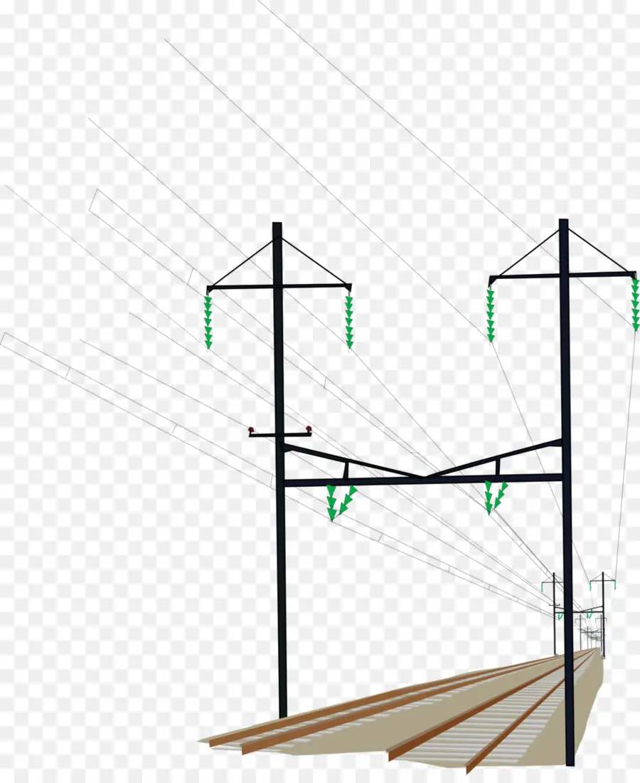 Voies Ferrées，Poteaux électriques PNG