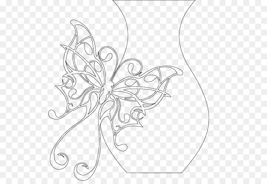 Brushfooted Papillons，Design Floral PNG