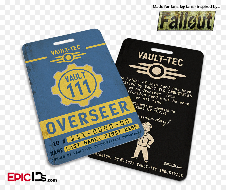 Carte D'identité Vault Tec，Sauter PNG