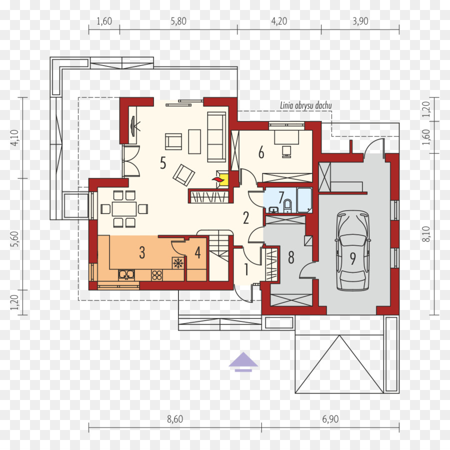 Plan D'étage De La Maison，Plan PNG