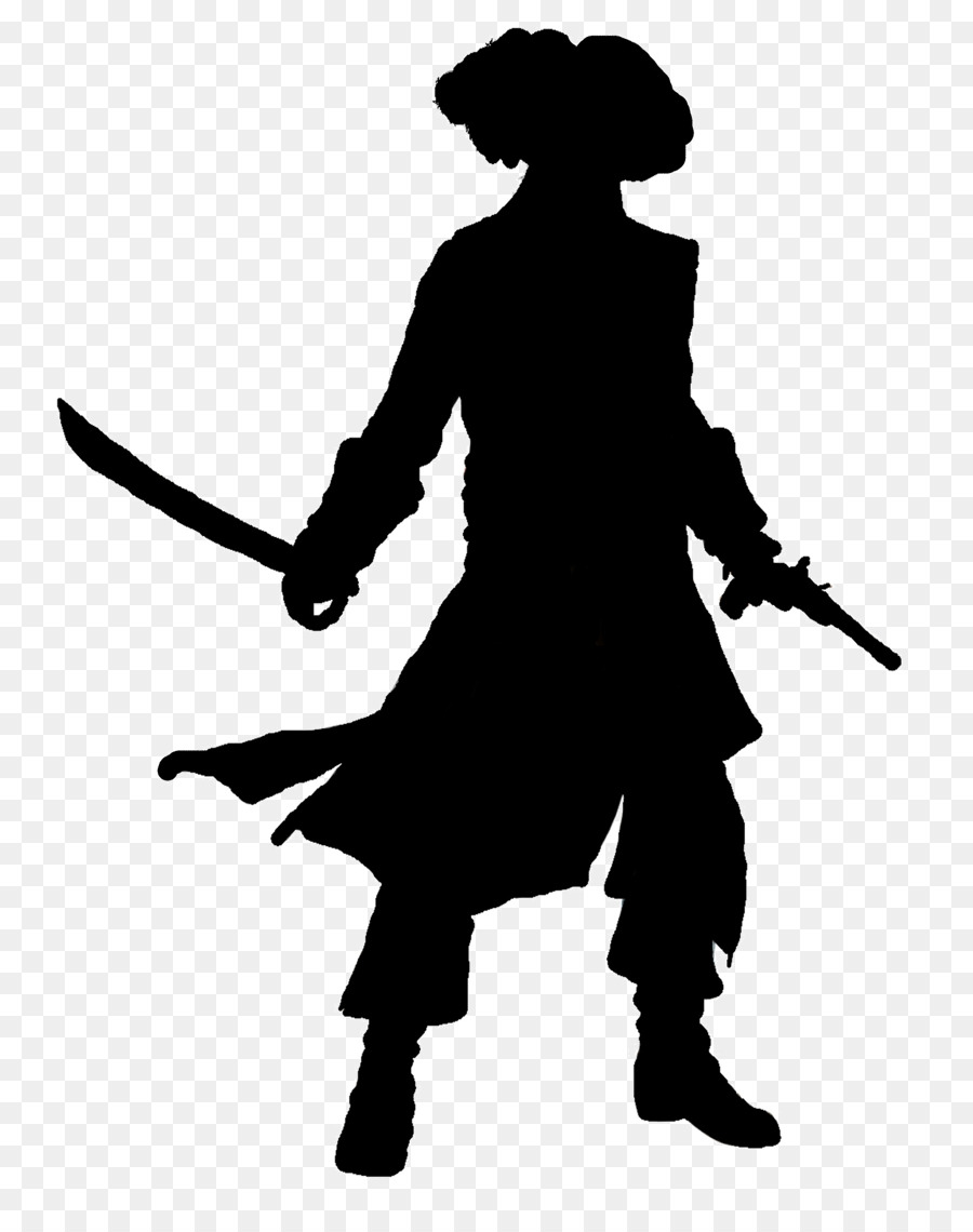 Silhouette De Pirate，Épée PNG