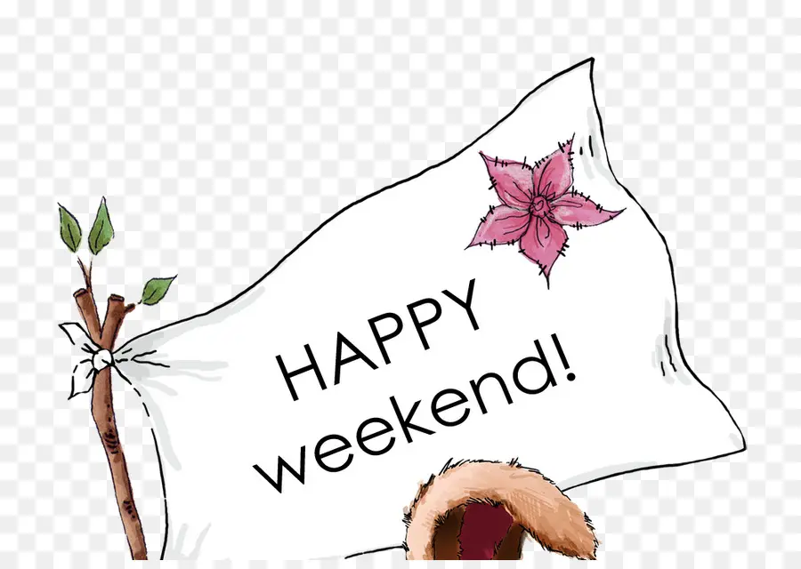 Signe De Bon Week End，Fleur PNG