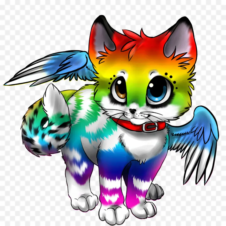 Chat Arc En Ciel，Ailes PNG