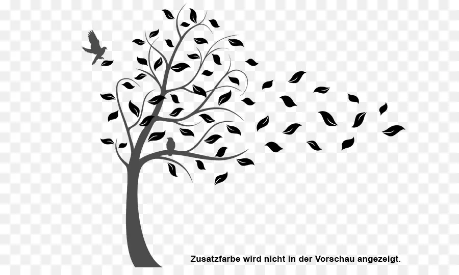 Silhouette D'arbre，Feuilles PNG