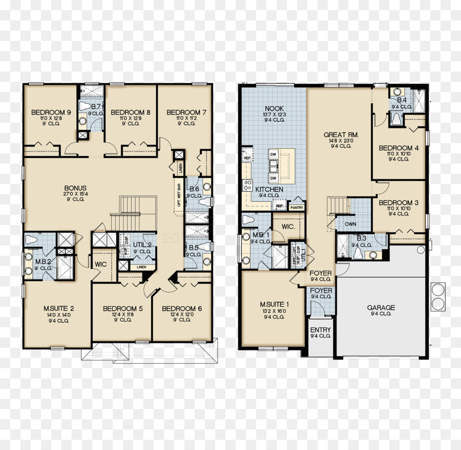 Plan D'étage De La Maison，Plan PNG