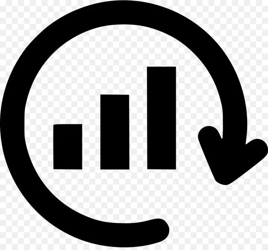 Graphique à Barres Avec Flèche Circulaire，Statistiques PNG