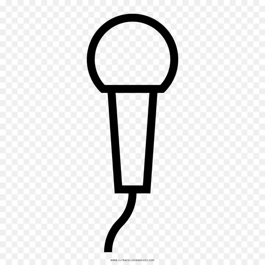 Microphone，Livre De Coloriage PNG