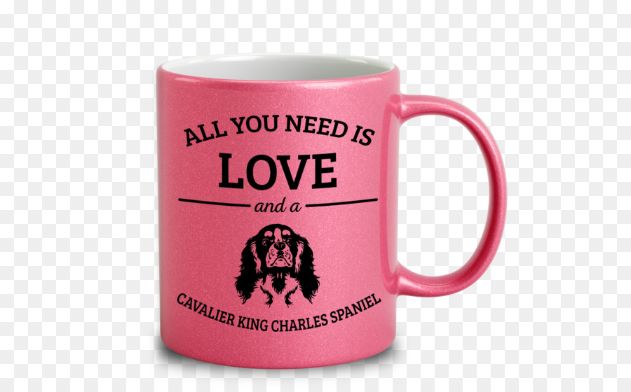 Tasse à Café，Épagneul Cavalier King Charles PNG