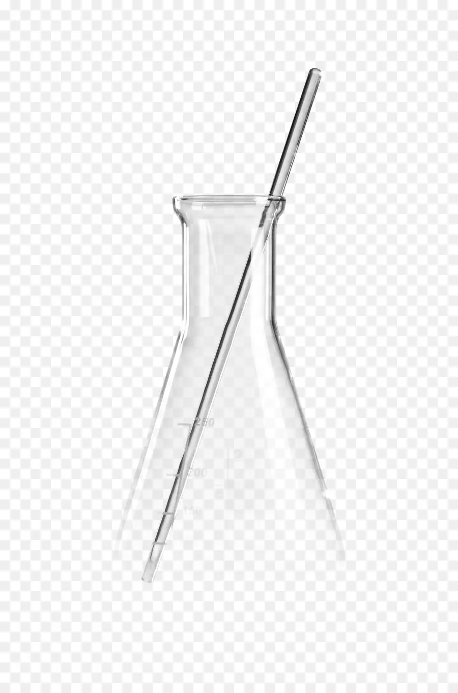 Fiole Erlenmeyer，Verre PNG