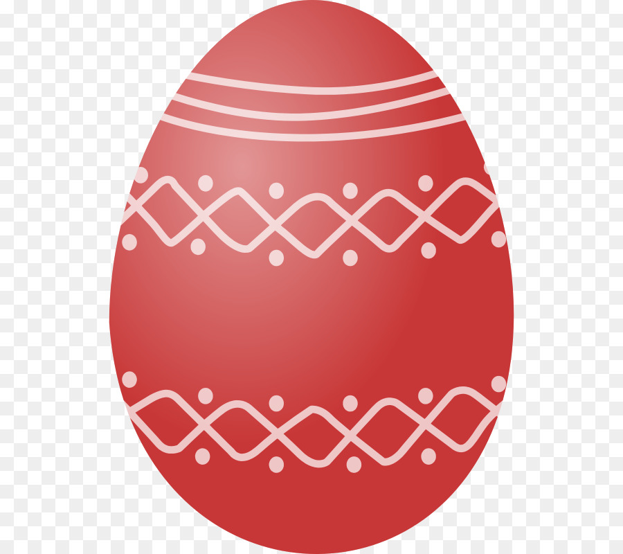 Oeuf De Pâques Rouge，Décoré PNG