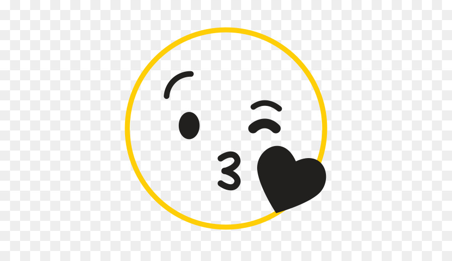 Embrasser Emoji，Baiser PNG