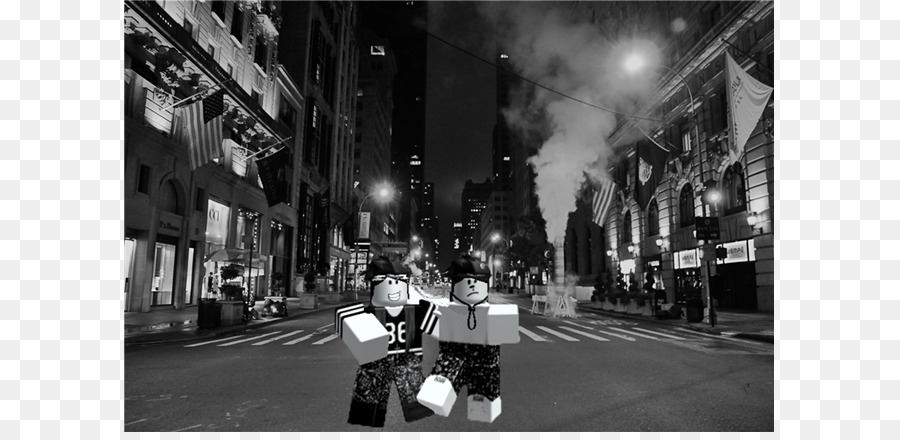 La Ville De New York，Noir Et Blanc PNG