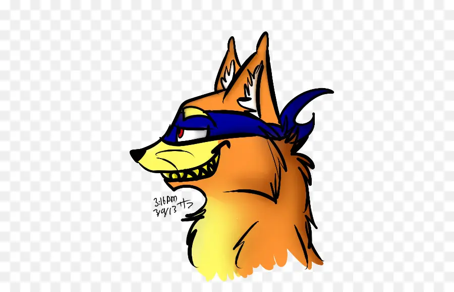 Renard Avec Masque，Dessin Animé PNG