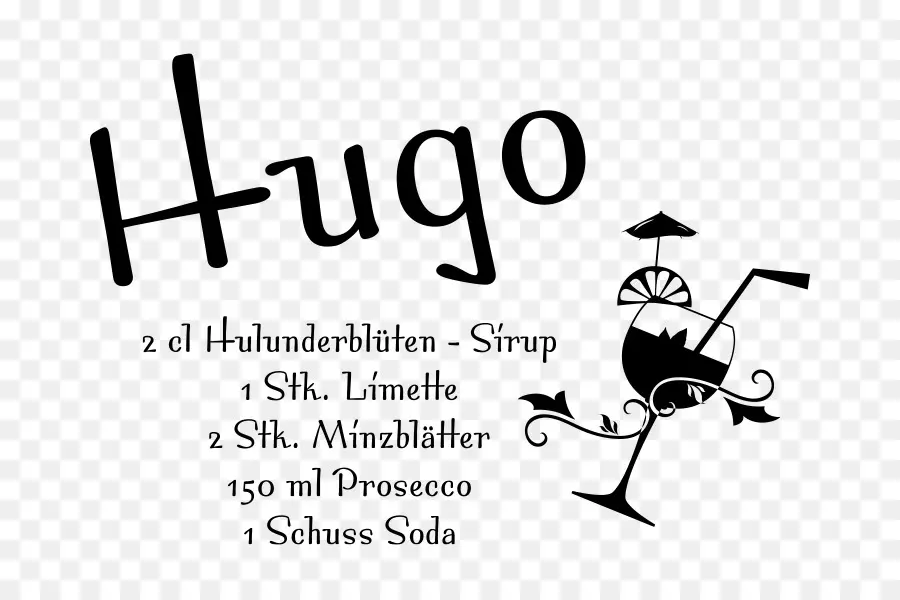 Recette Hugo，Ingrédients PNG